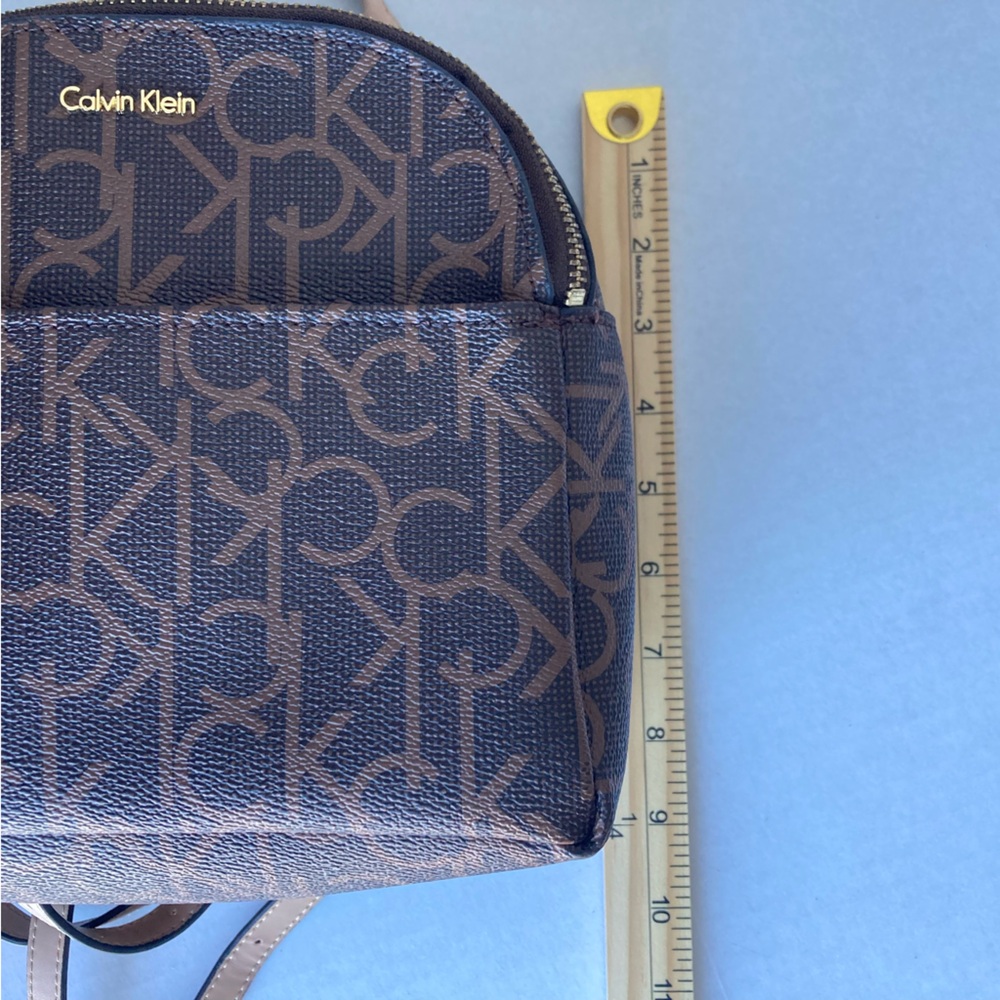 Calvin Klein Brown Monogram Mini Backpack Leather - image 5